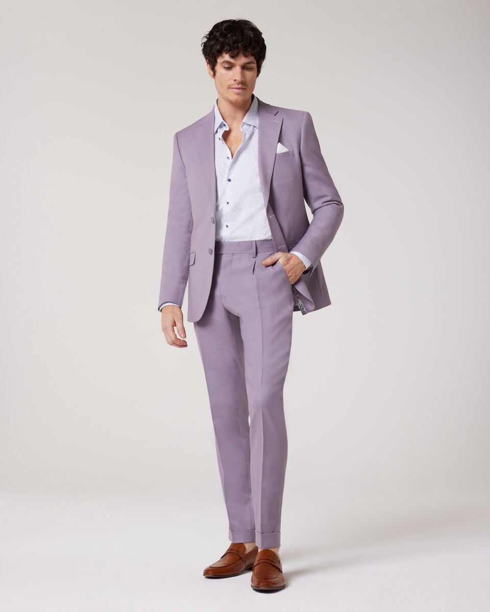 Slim Stretch Marle Tailored Jacket, Lilac Slim Stretch Marle Tailored Jacket